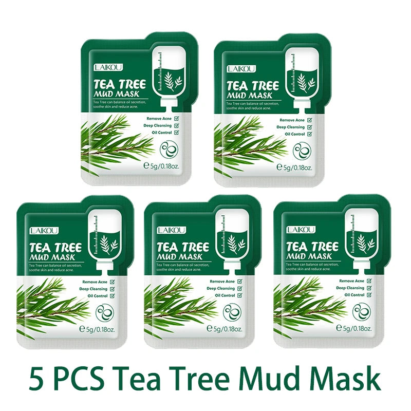 LAIKOU Sakura Moisturizing Facial Mask Hydrating Sleeping Face Sheet Masks Repairing & Nourishing Night Face Mask Skin Care 5pcs