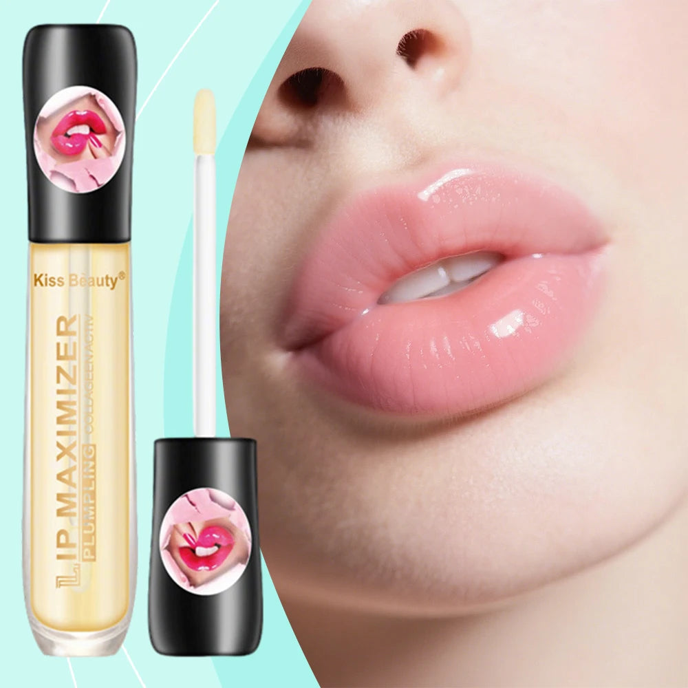 Fast Volumising Lip Plumper Serum Sexy Lip Oil Gloss Increase Lip Elasticity Reduce Fine Lines Brighten Nourish Lip Serum Makeup