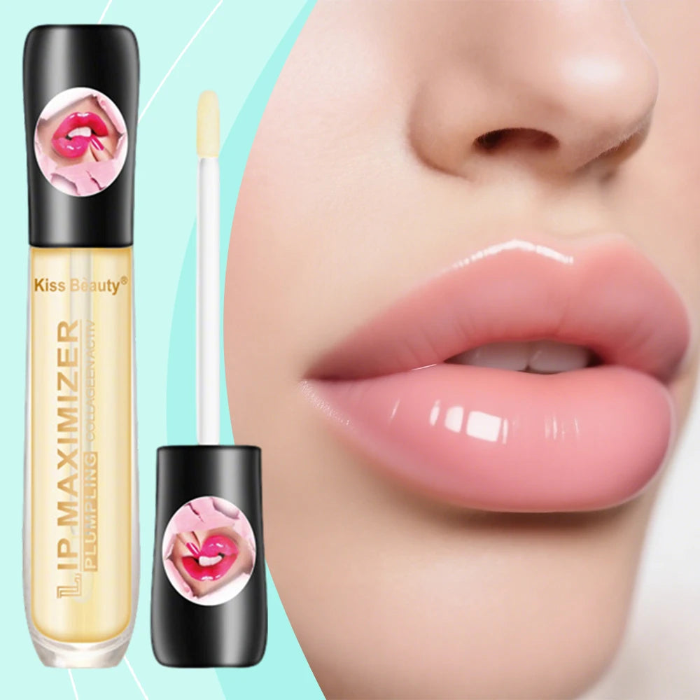 Fast Volumising Lip Plumper Serum Sexy Lip Oil Gloss Increase Lip Elasticity Reduce Fine Lines Brighten Nourish Lip Serum Makeup