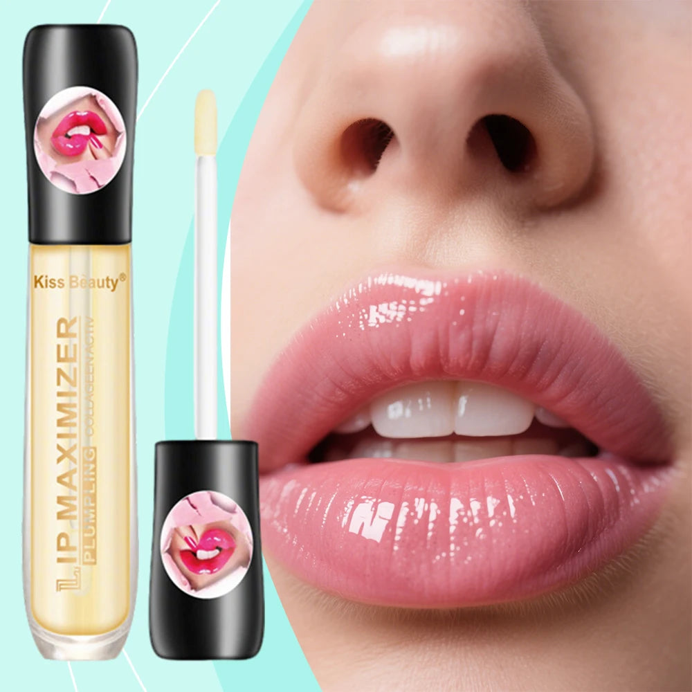 Fast Volumising Lip Plumper Serum Sexy Lip Oil Gloss Increase Lip Elasticity Reduce Fine Lines Brighten Nourish Lip Serum Makeup