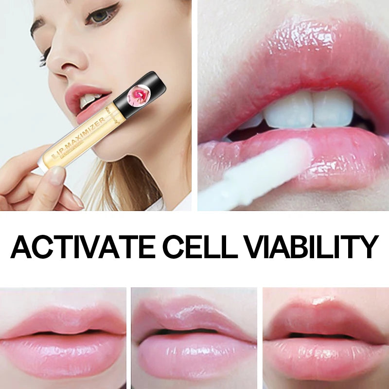 Fast Volumising Lip Plumper Serum Sexy Lip Oil Gloss Increase Lip Elasticity Reduce Fine Lines Brighten Nourish Lip Serum Makeup