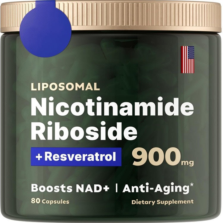 Nicotinamide Riboside + Resveratrol - Quercetin, High Purity NAD Supplement - 80 Capsules